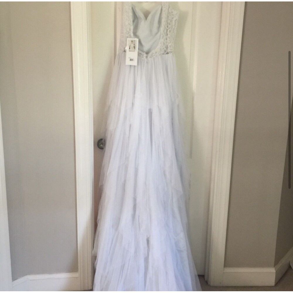 Alfred Angelo Wedding Dress Size 12 Contemporary Fit $1450 Retail Unaltered - Picture 8 of 11